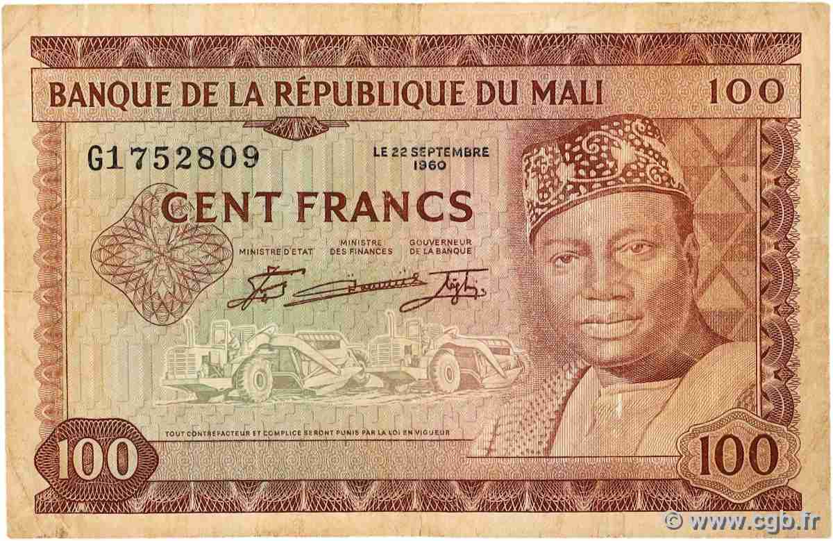 100 Francs MALI  1960 P.07a SGE