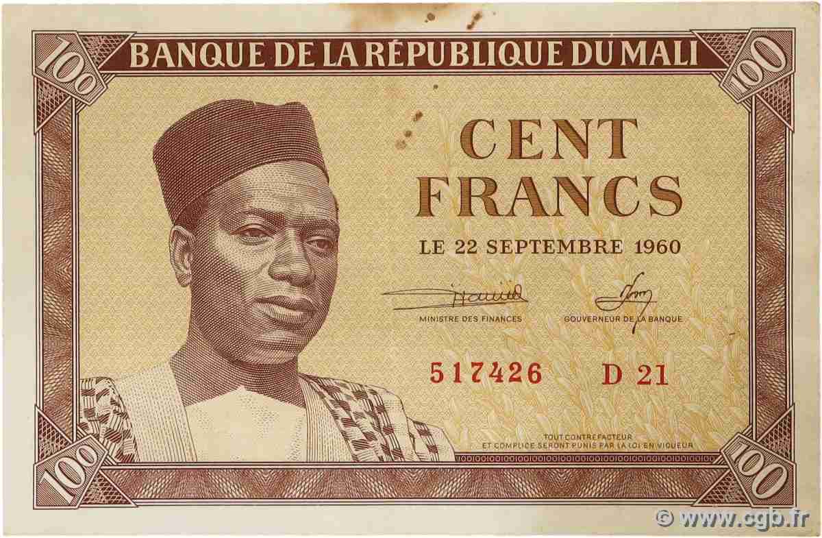100 Francs MALI  1960 P.02 fVZ