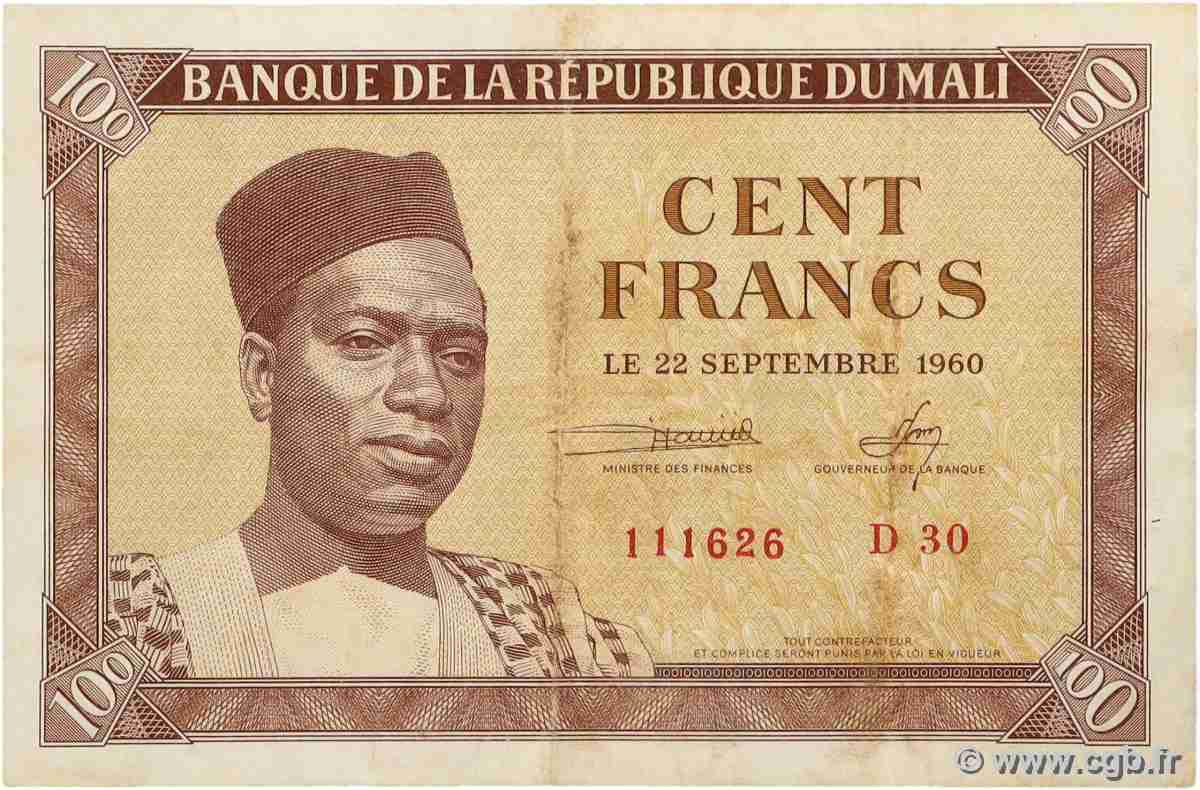 100 Francs MALI  1960 P.02 fSS