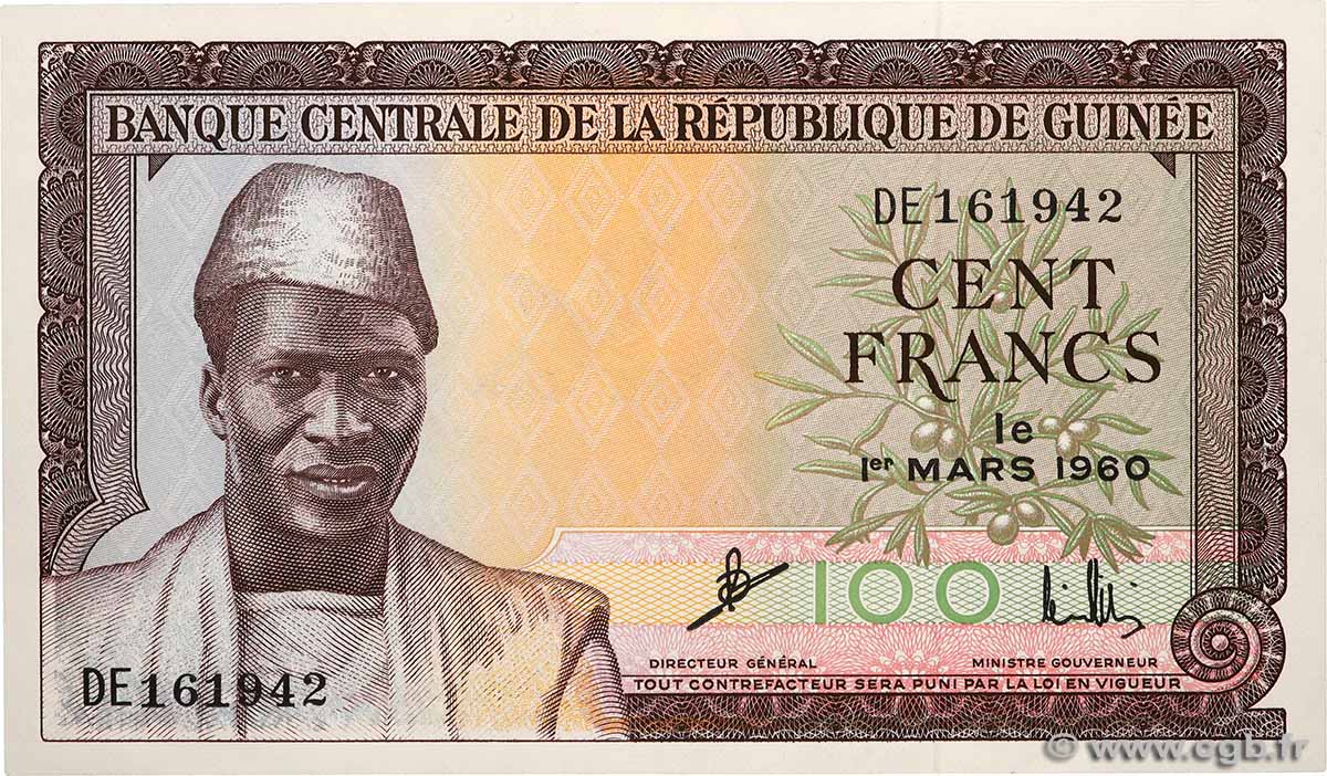100 Francs GUINEA  1960 P.13a EBC+