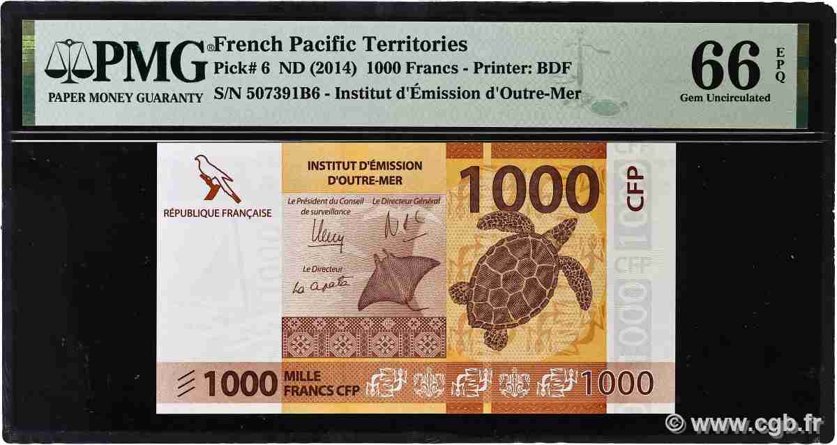 1000 Francs POLYNESIA, FRENCH OVERSEAS TERRITORIES  2014 P.06 UNC