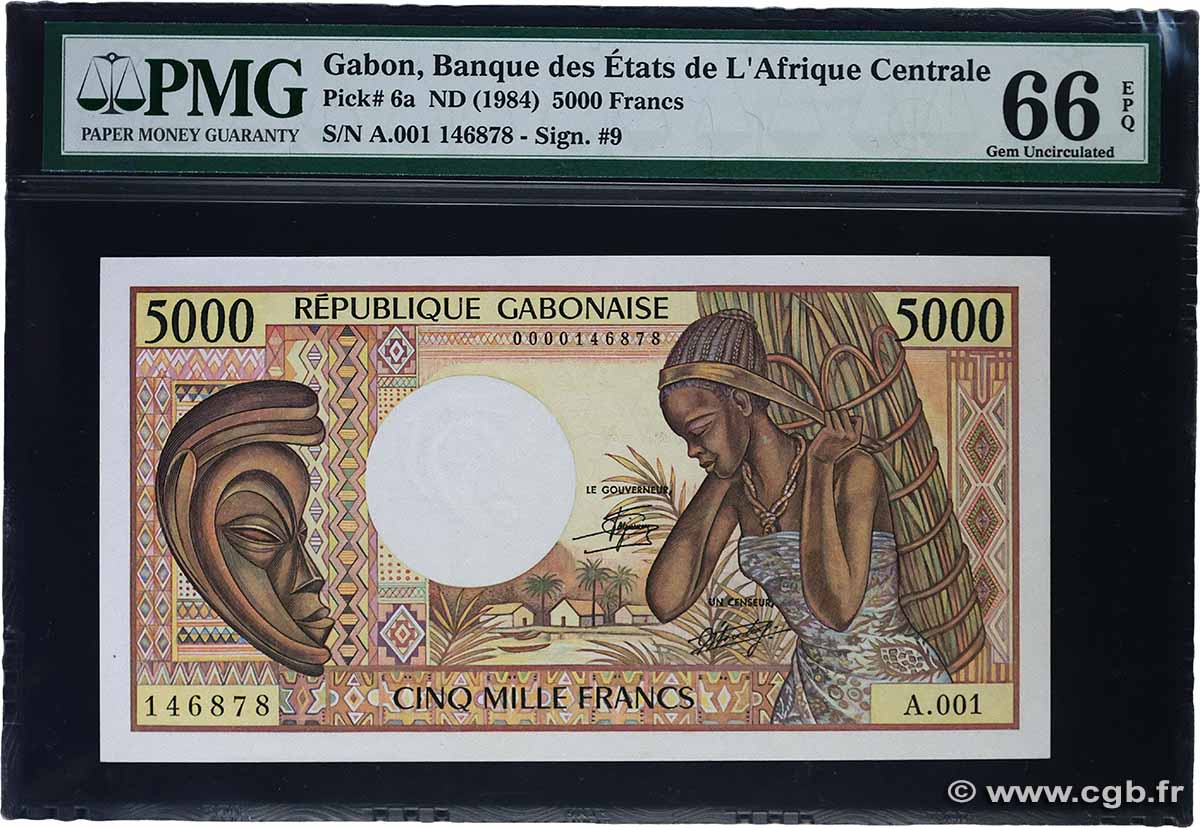 5000 Francs type 1984 GABUN  1984 A.247a ST