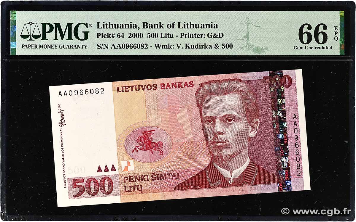 500 Litu LITHUANIA  2000 P.64 UNC