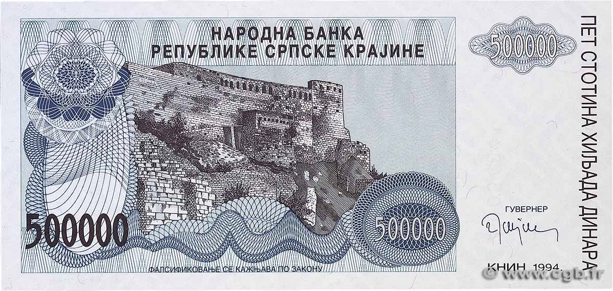 500000 Dinara CROATIE  1994 P.R32a NEUF