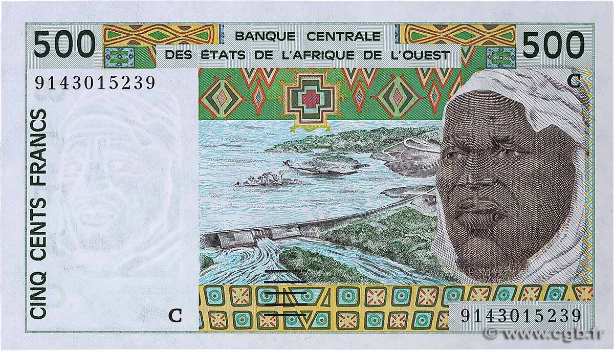 500 Francs ÉTATS DE L&nbsp;AFRIQUE DE L&nbsp;OUEST  1991 P.310Ca SPL+