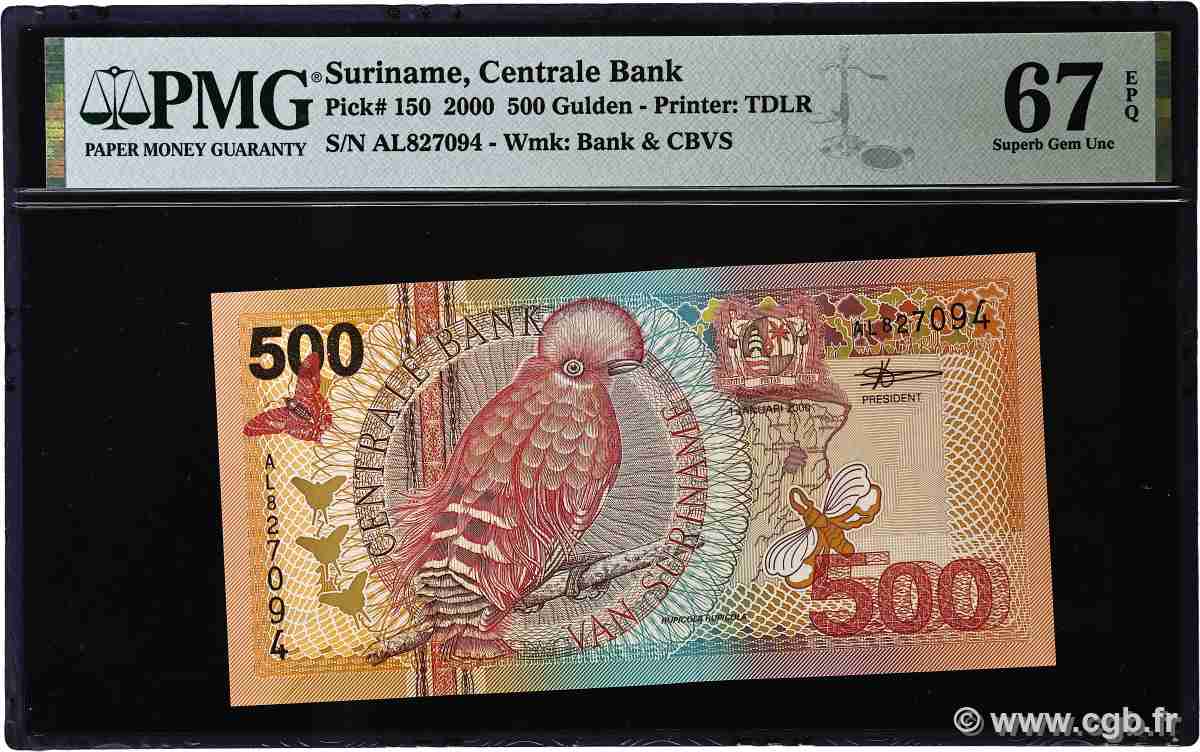 500 Gulden SURINAM  2000 P.150 UNC