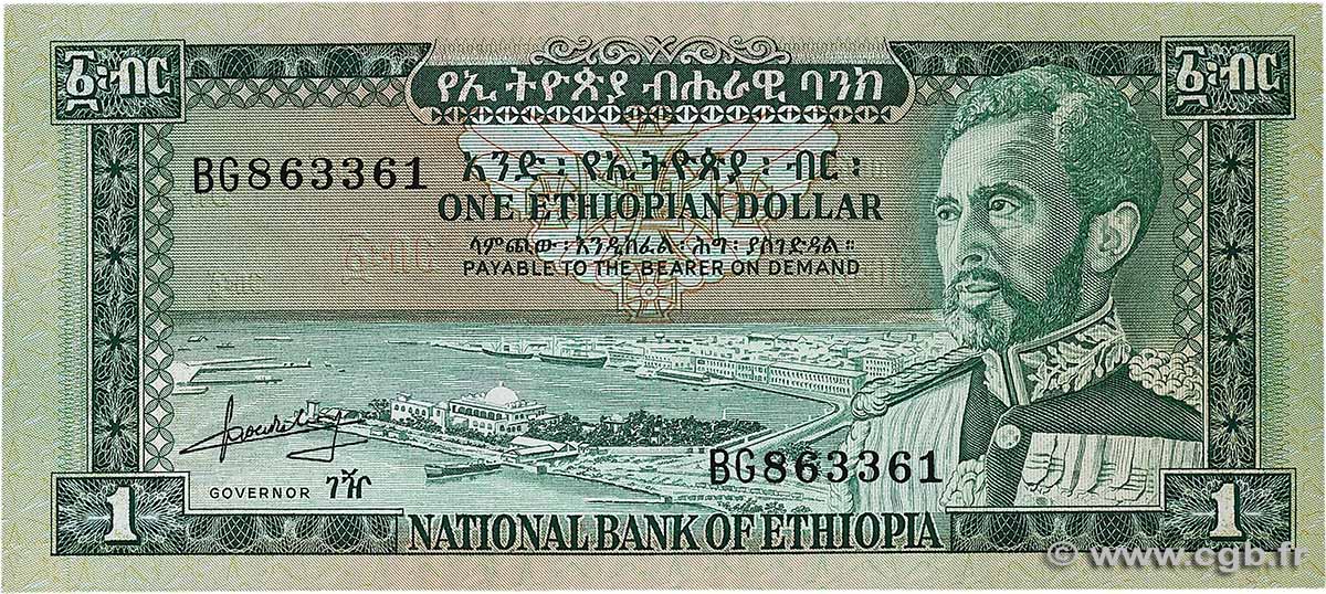 1 Dollar ETHIOPIA  1966 P.25a UNC