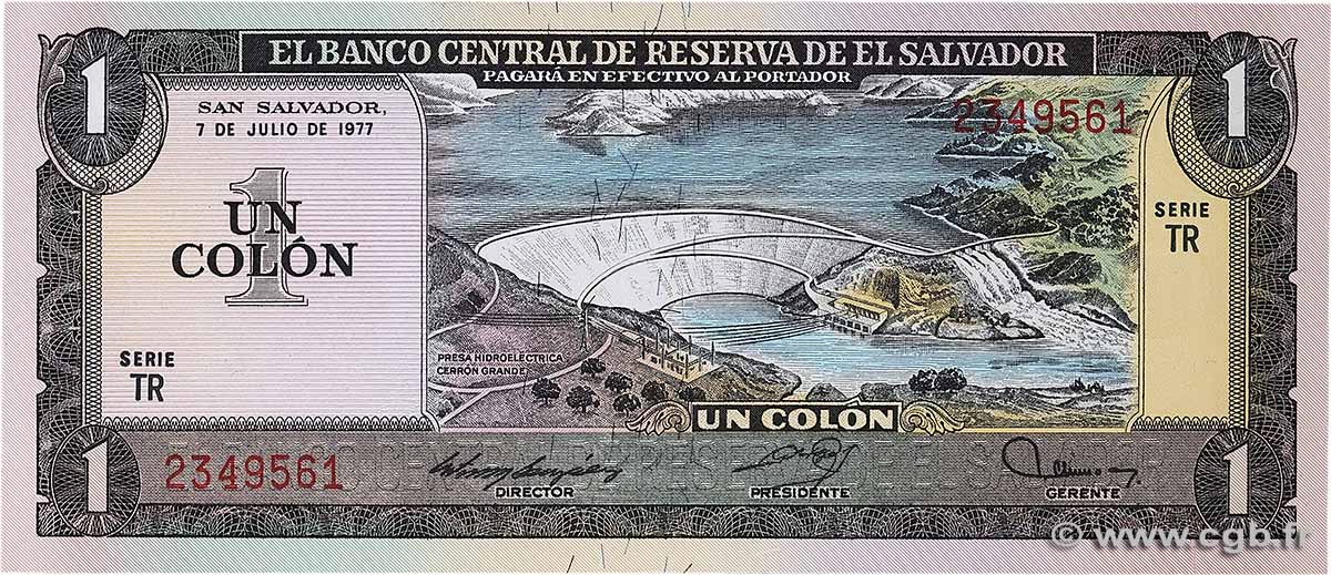 1 Colon SALVADOR  1977 P.125 NEUF