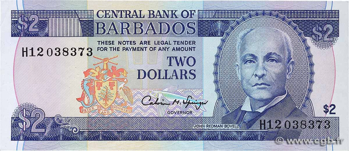 2 Dollars BARBADE  2000 P.46 TTB+