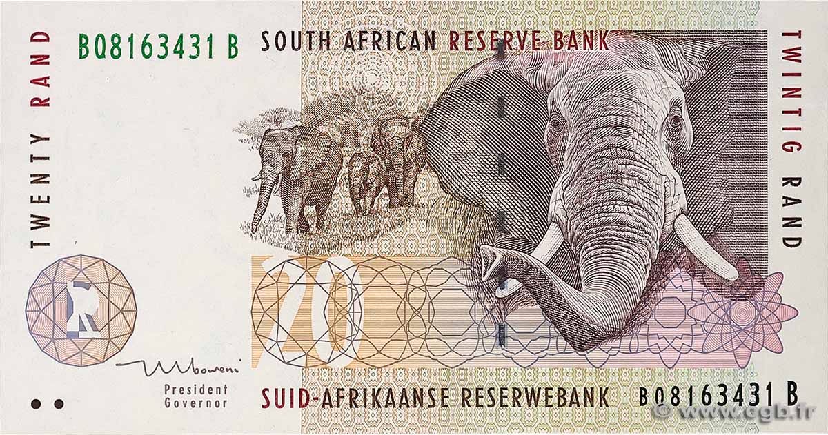 20 Rand AFRIQUE DU SUD  1999 P.124b SUP