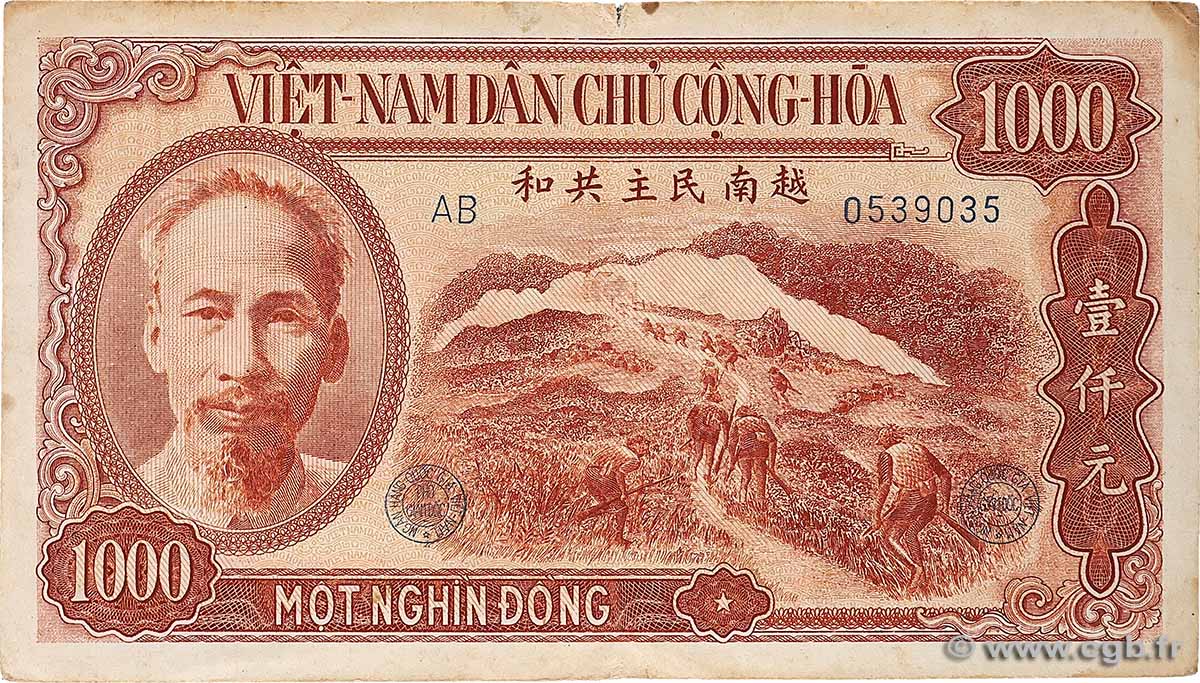1000 Dong VIETNAM  1951 P.065a VF