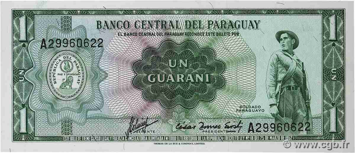 1 Guarani PARAGUAY  1963 P.193a q.FDC