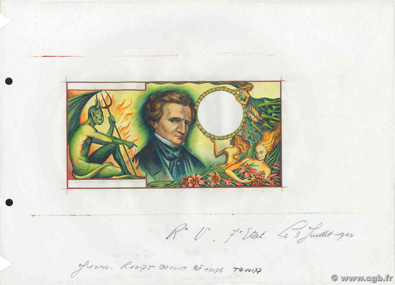 50 Francs BERLIOZ type 1964 Épreuve FRANCE  1964 NE.1964.00E SPL