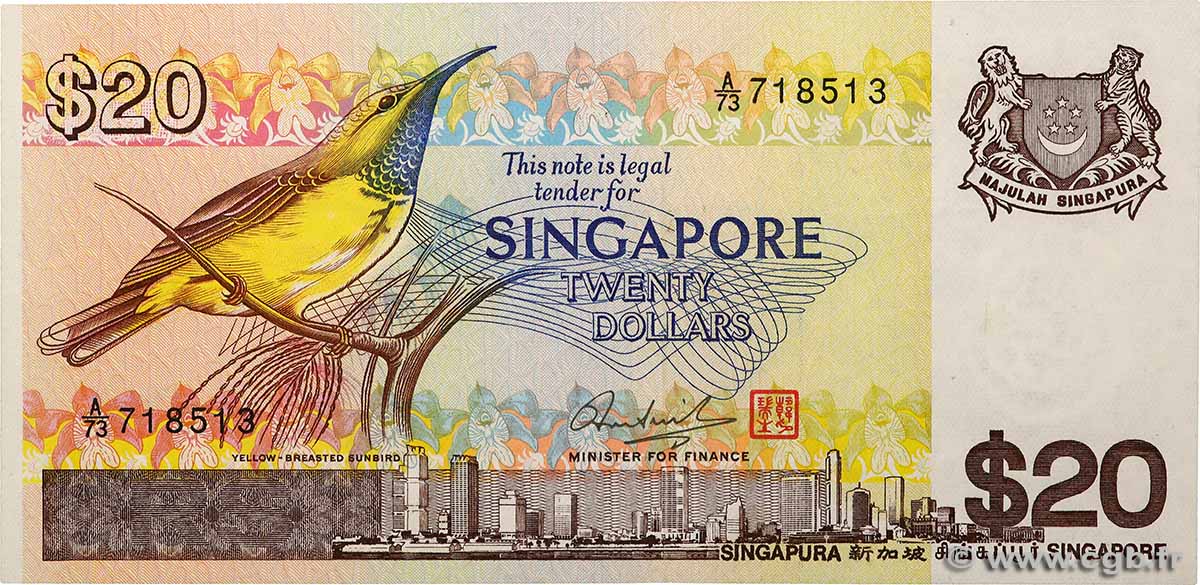 20 Dollars SINGAPOUR  1979 P.12 SPL+