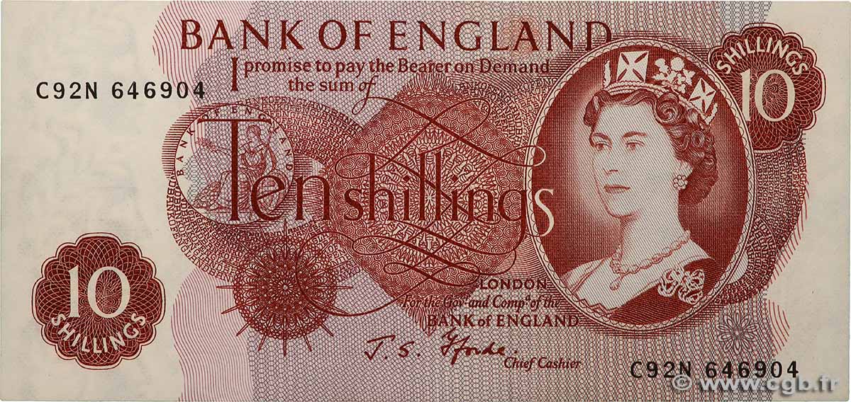 10 Shillings ANGLETERRE  1966 P.373c NEUF