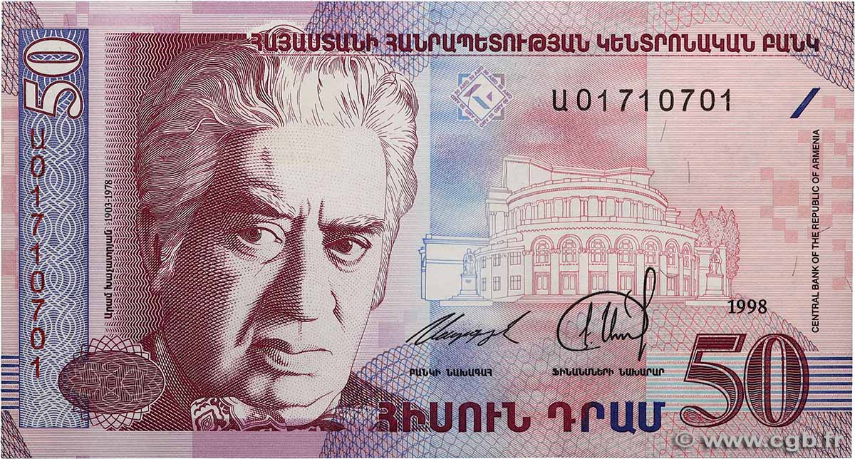 50 Dram ARMENIA  1998 P.41 UNC