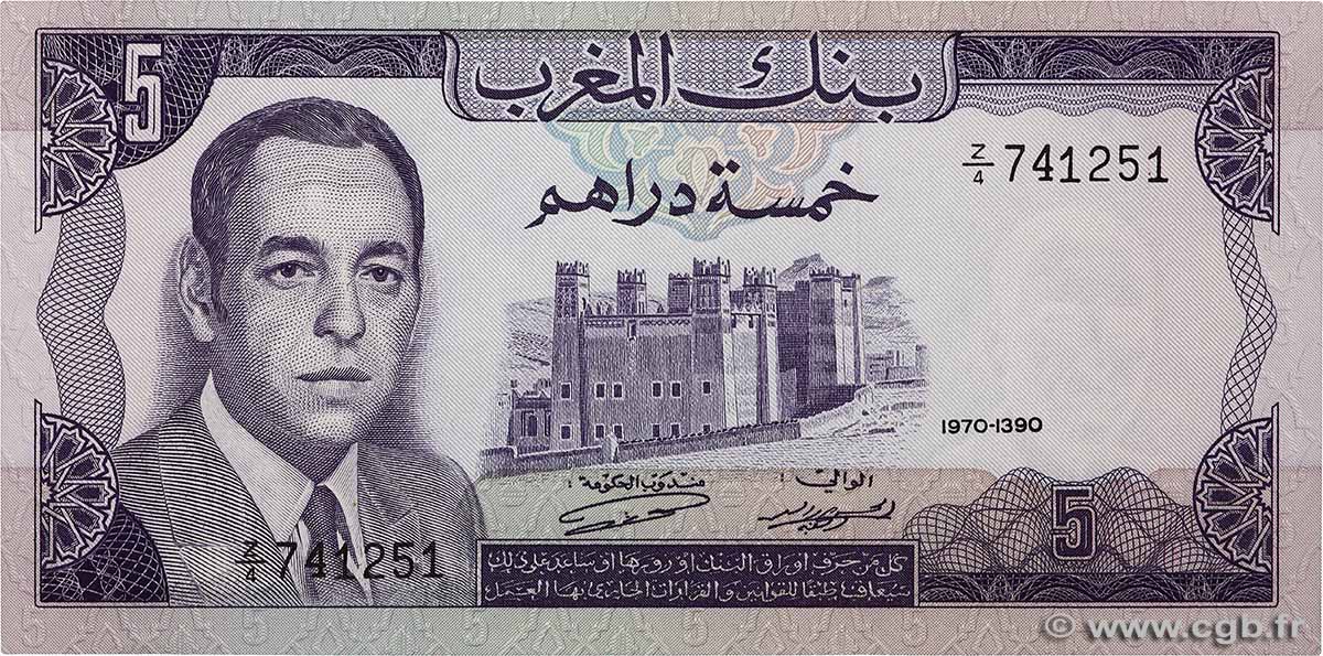 5 Dirhams Remplacement MAROC  1970 P.56aR pr.NEUF