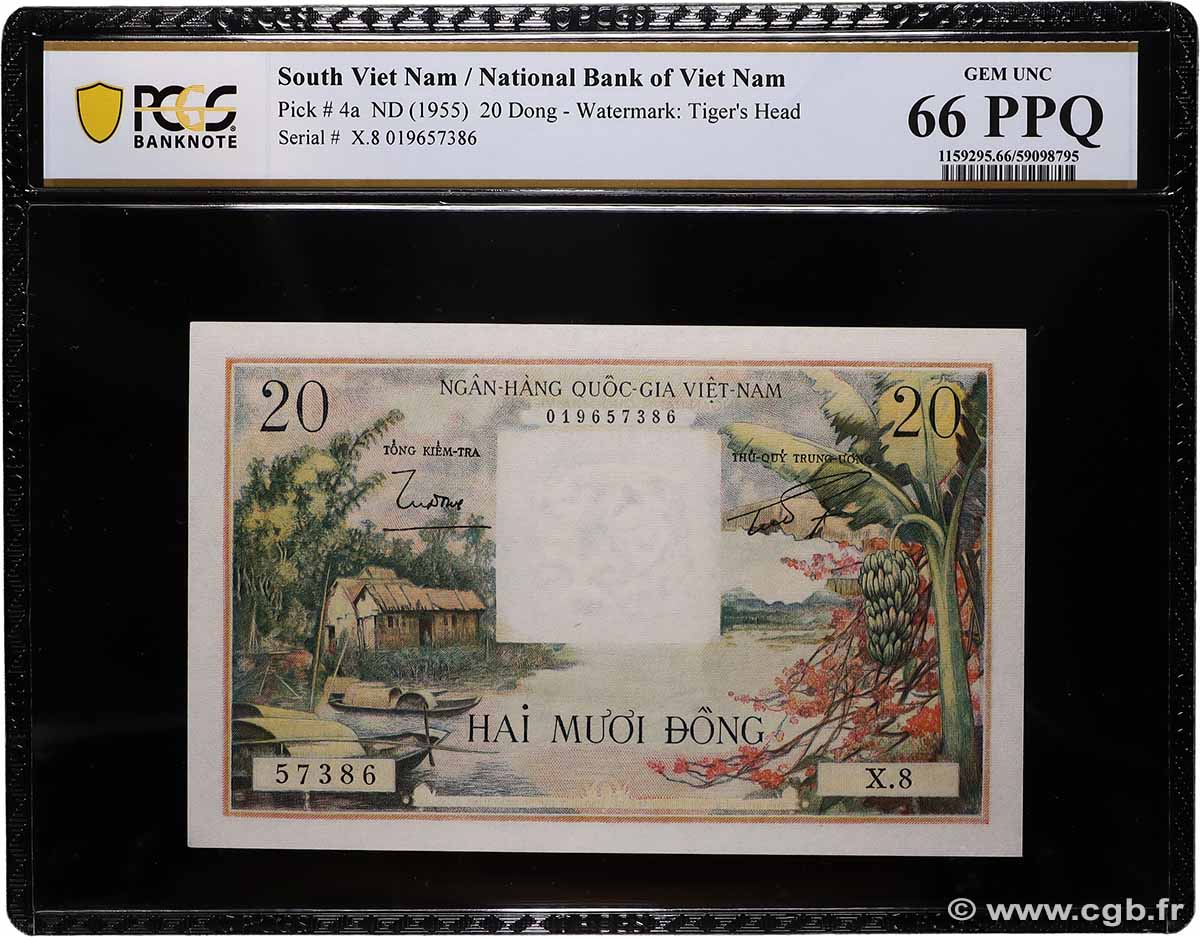 20 Dong VIET NAM SOUTH  1956 P.04a UNC