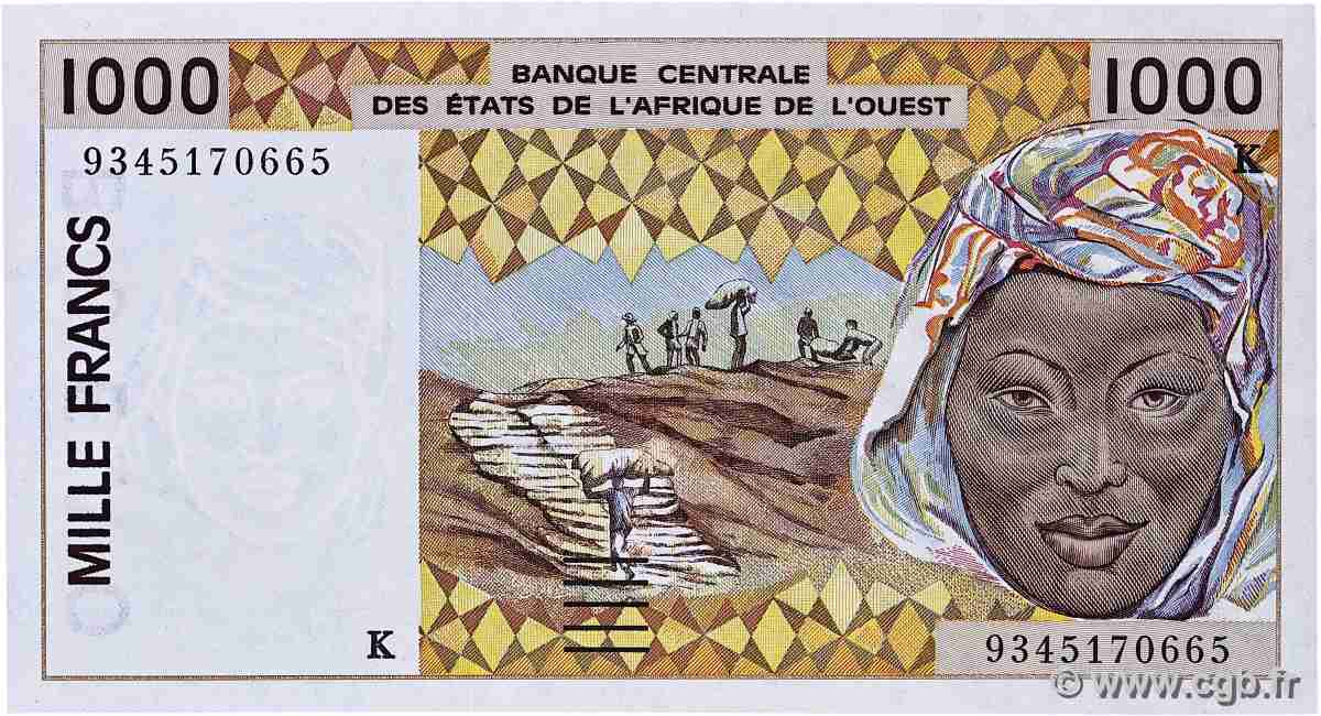 1000 Francs WEST AFRICAN STATES  1993 P.711Kc UNC