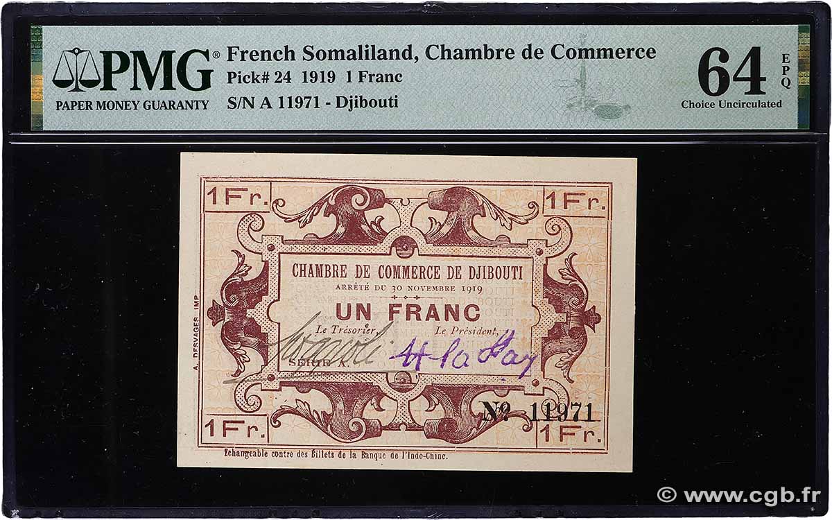 1 Franc DJIBUTI  1919 P.24 q.FDC