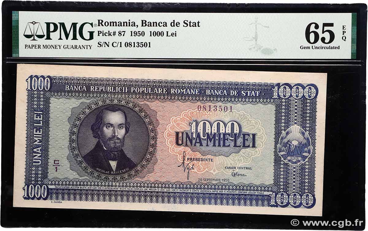 1000 Lei ROUMANIE  1950 P.087 NEUF