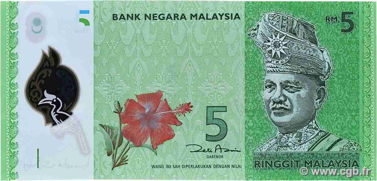 5 Ringgit MALAYSIA  2012 P.52 XF+