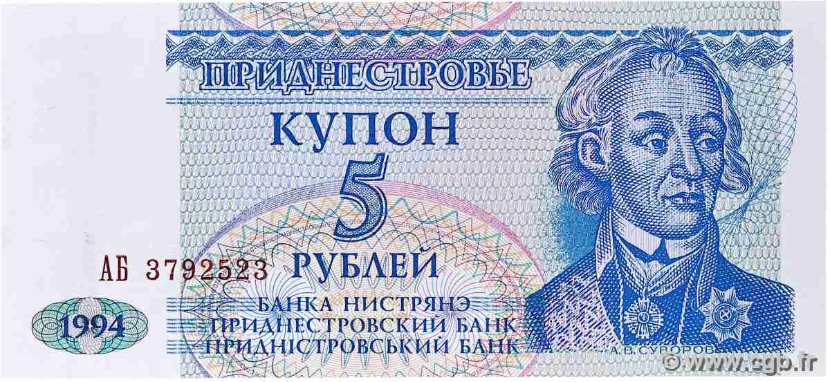 5 Rublei TRANSNISTRIE  1994 P.17 pr.NEUF