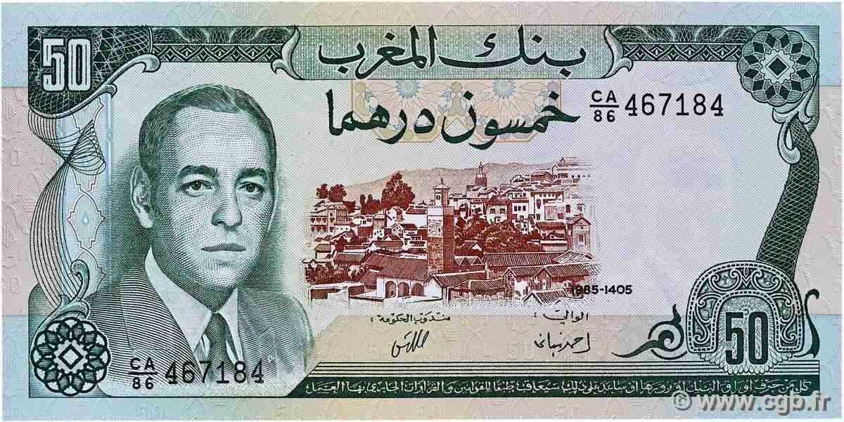 50 Dirhams MAROC  1985 P.58b SUP+