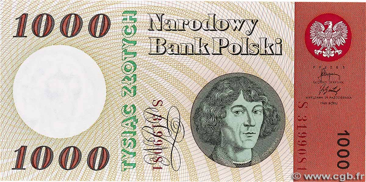 1000 Zlotych POLEN  1965 P.141a ST