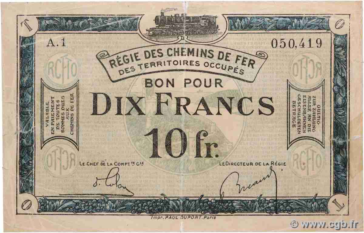 10 Francs FRANCE Regionalismus und verschiedenen  1923 JP.135.07 fS