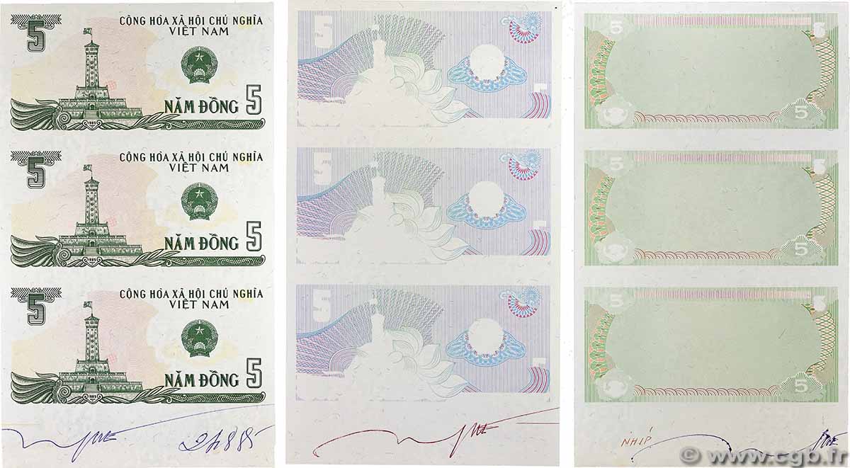 5 Dong Épreuve VIET NAM   1985 P.092e pr.NEUF