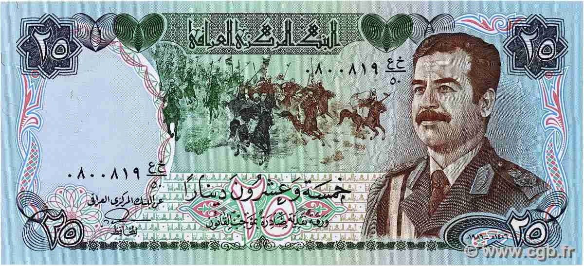 25 Dinars IRAK  1986 P.073a pr.NEUF