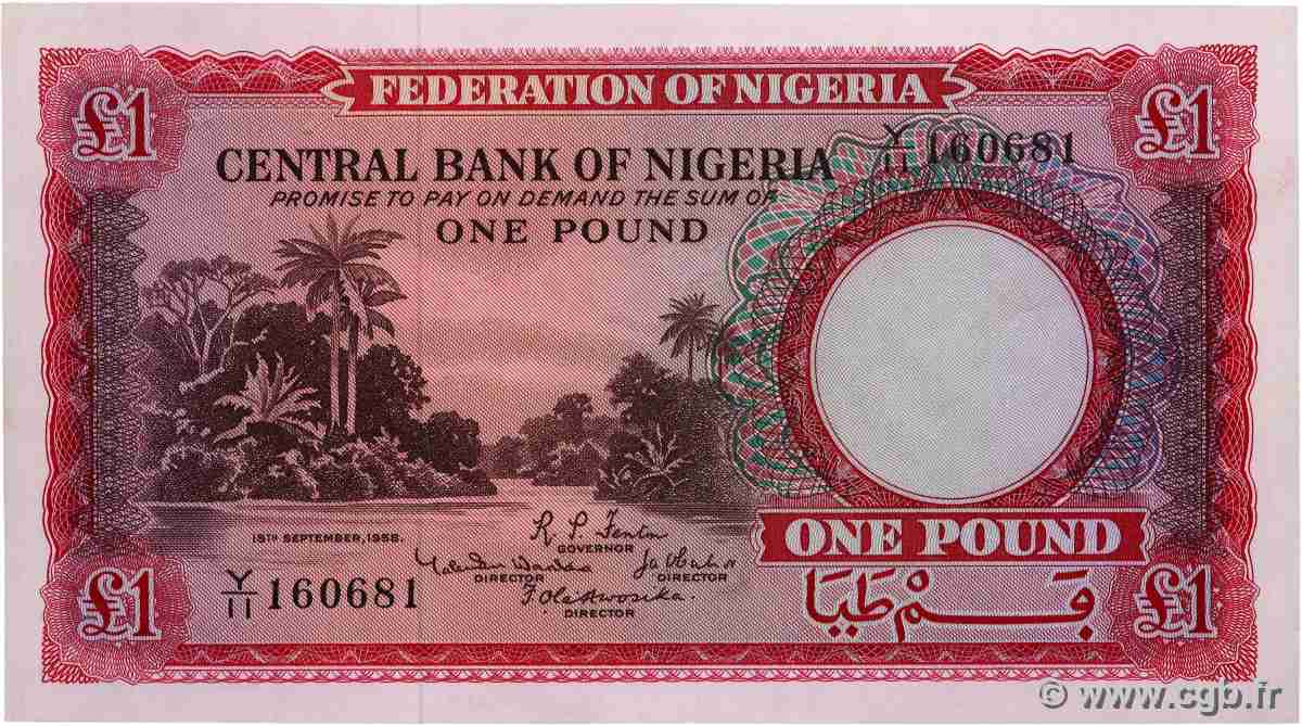 1 Pound NIGERIA  1958 P.04a UNC