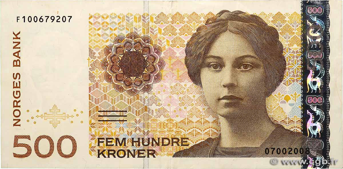 500 Kroner NORVÈGE  2008 P.51e TTB