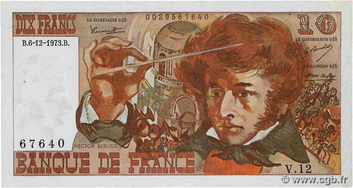 10 Francs BERLIOZ FRANCE  1973 F.63.02 TTB