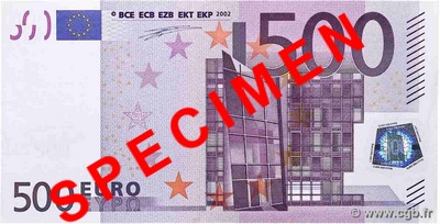 500 Euro EUROPE  2002 P.07x SPL