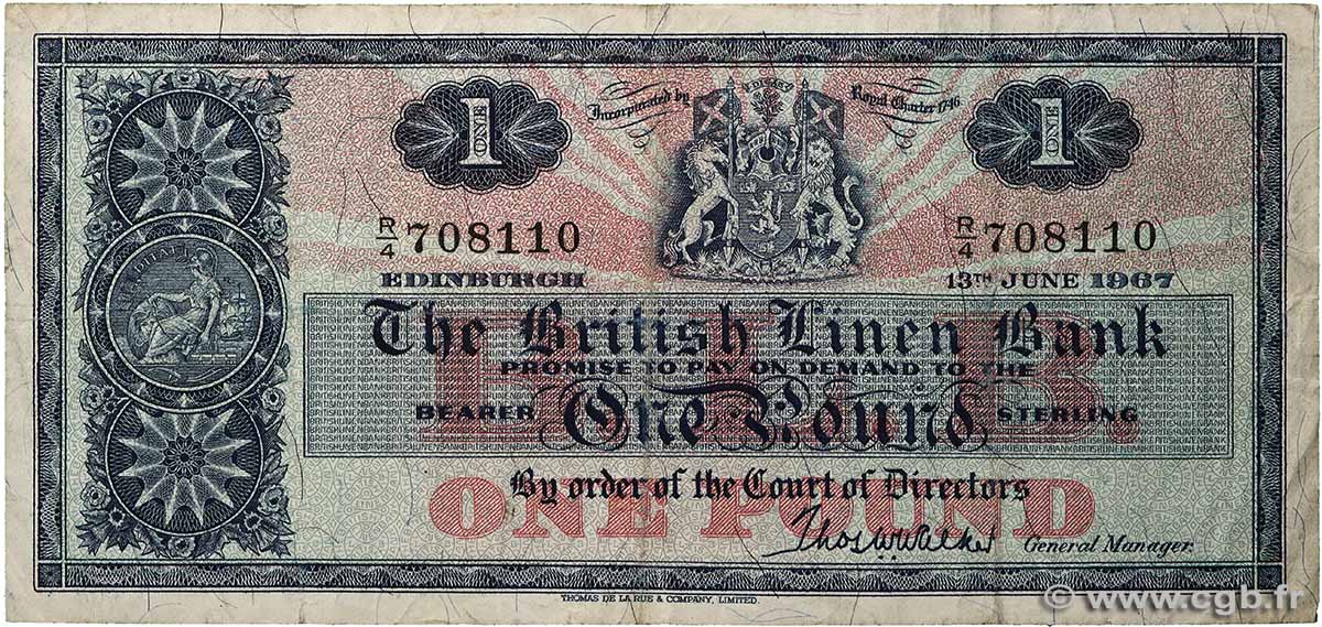 1 Pound SCOTLAND  1967 P.168 F+