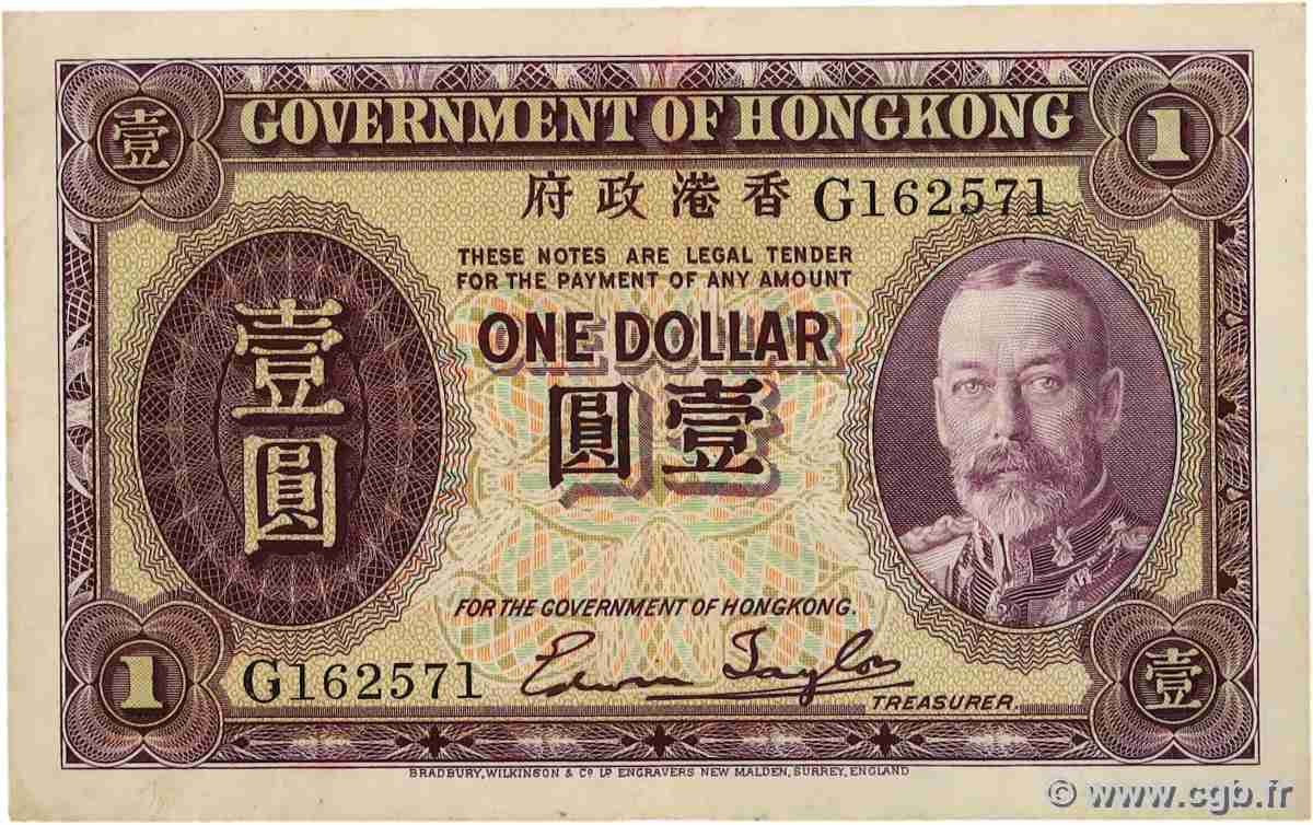 1 Dollar HONG KONG  1935 P.311 TTB