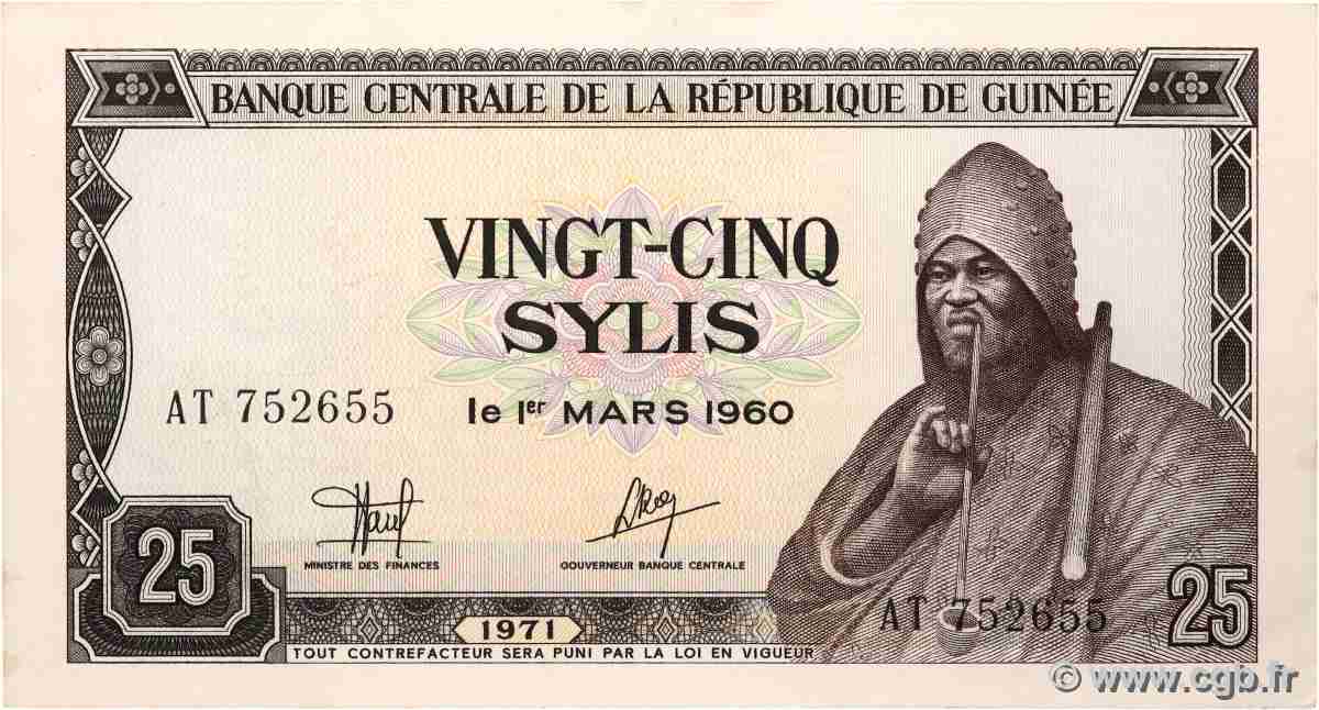 25 Sylis GUINEA  1971 P.17 SC