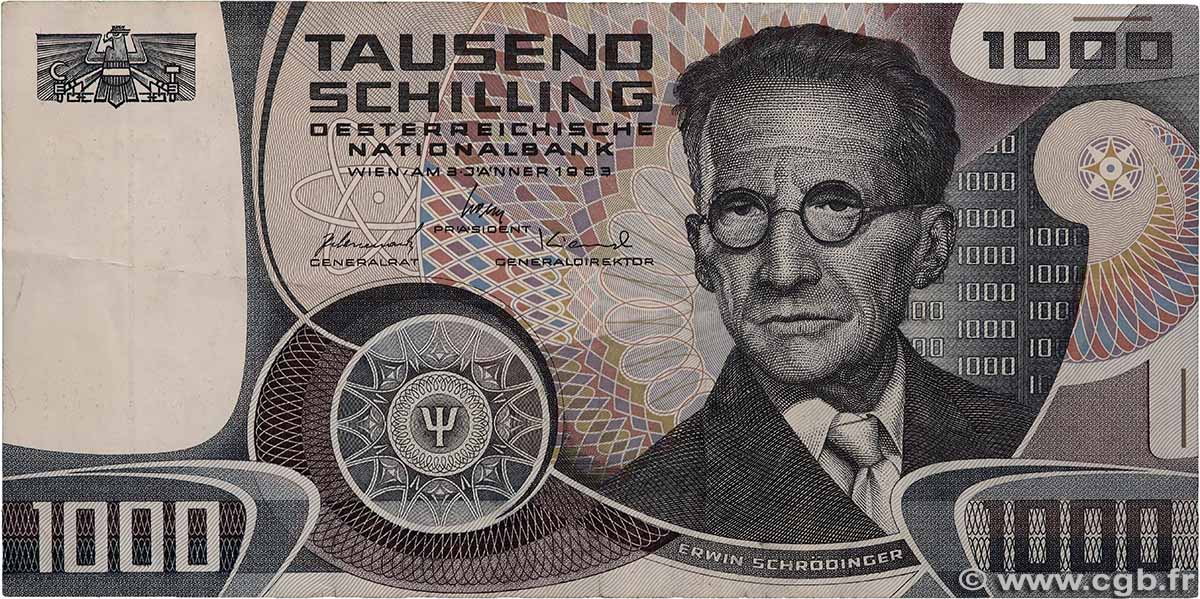 1000 Schilling AUSTRIA  1983 P.152 MBC+