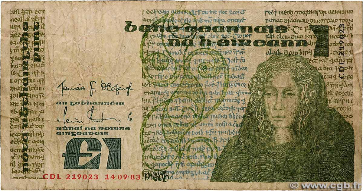 1 Pound IRLANDA  1983 P.070c RC