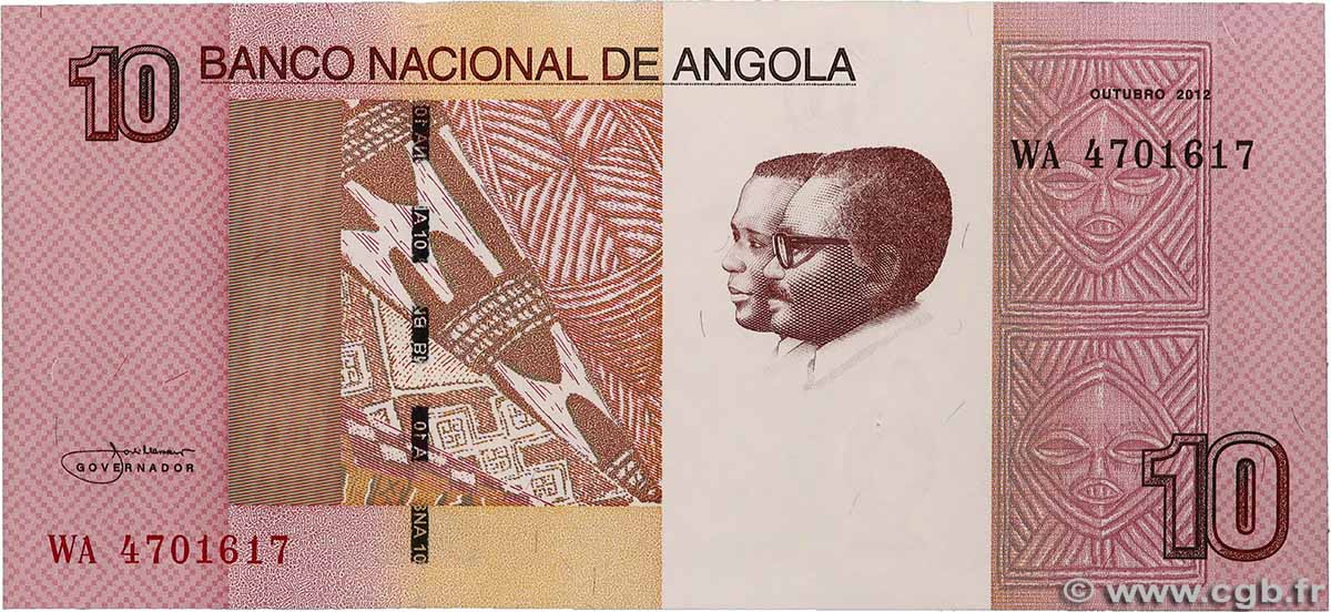 10 Kwanzas ANGOLA  2012 P.151B SC