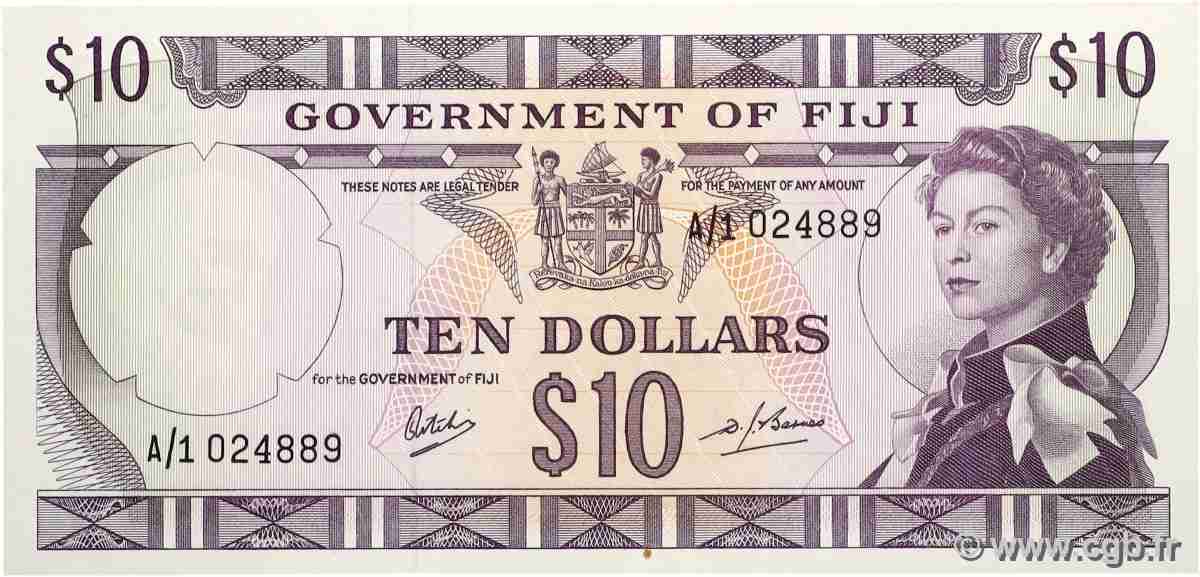 10 Dollars FIDJI  1969 P.062a NEUF