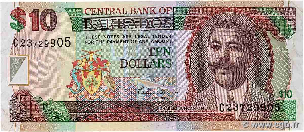 10 Dollars BARBADE  2000 P.62 TB+