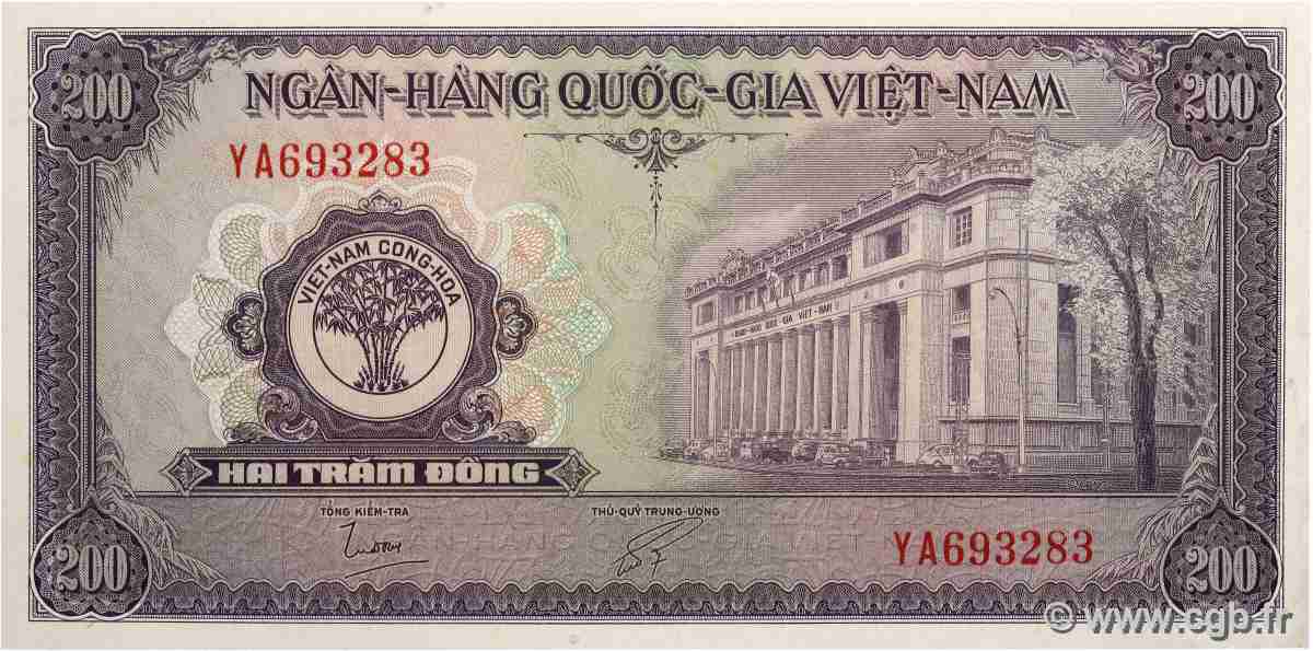 200 Dong VIET NAM SOUTH  1958 P.09a UNC