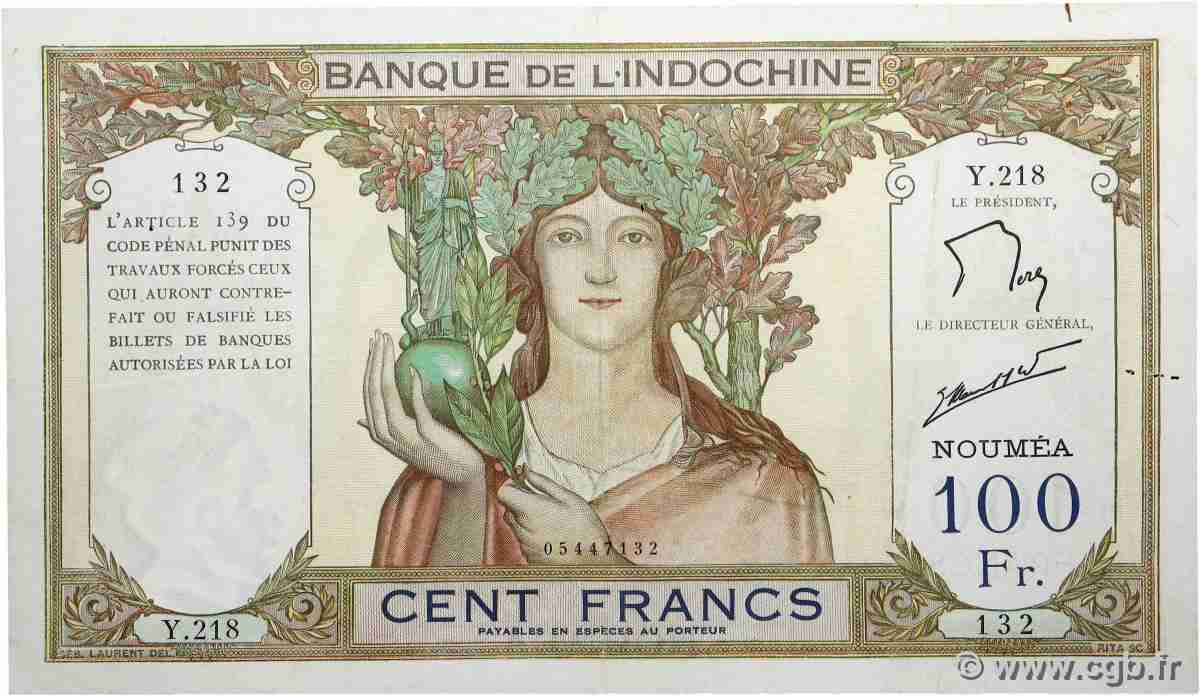 100 Francs NOUVELLE CALÉDONIE  1963 P.42e SS