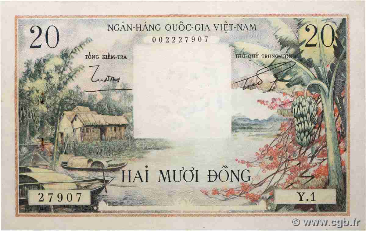 20 Dong VIET NAM SOUTH  1956 P.04a VF+