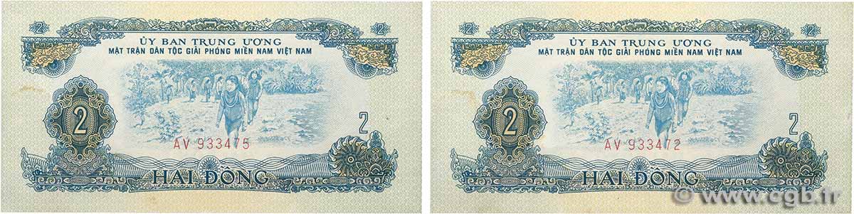 2 Dong Lot VIET NAM SOUTH  1963 P.R5 AU