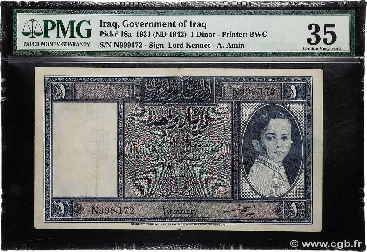1 Dinar IRAK  1942 P.018a TTB+