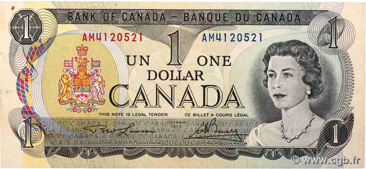 1 Dollar CANADA  1973 P.085a XF-